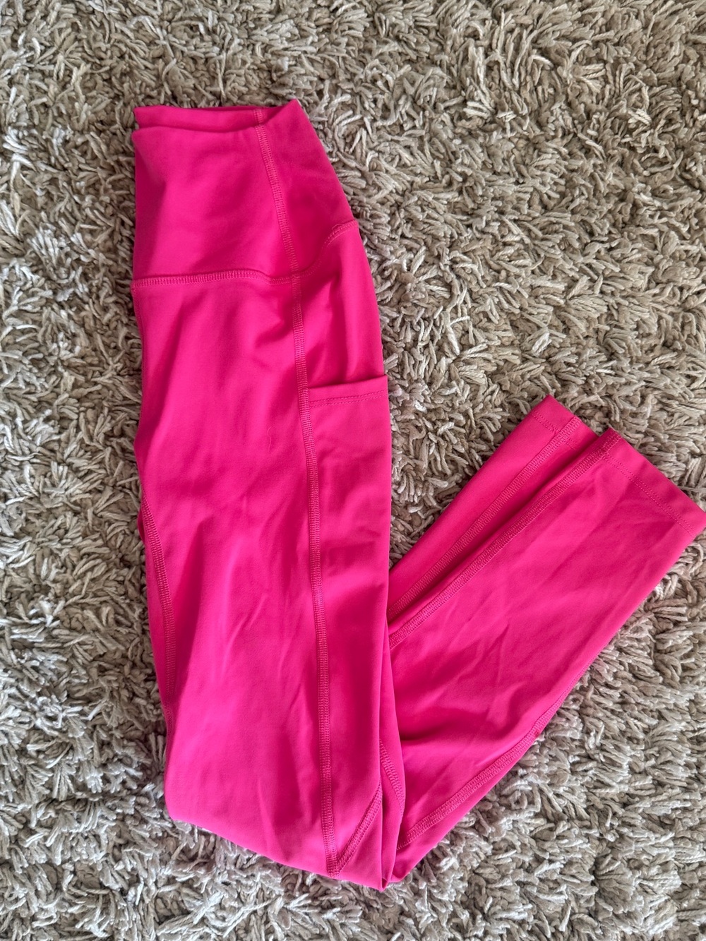 FIVE Teen/Adult Small Hot Pink Athletic Dance Leggings